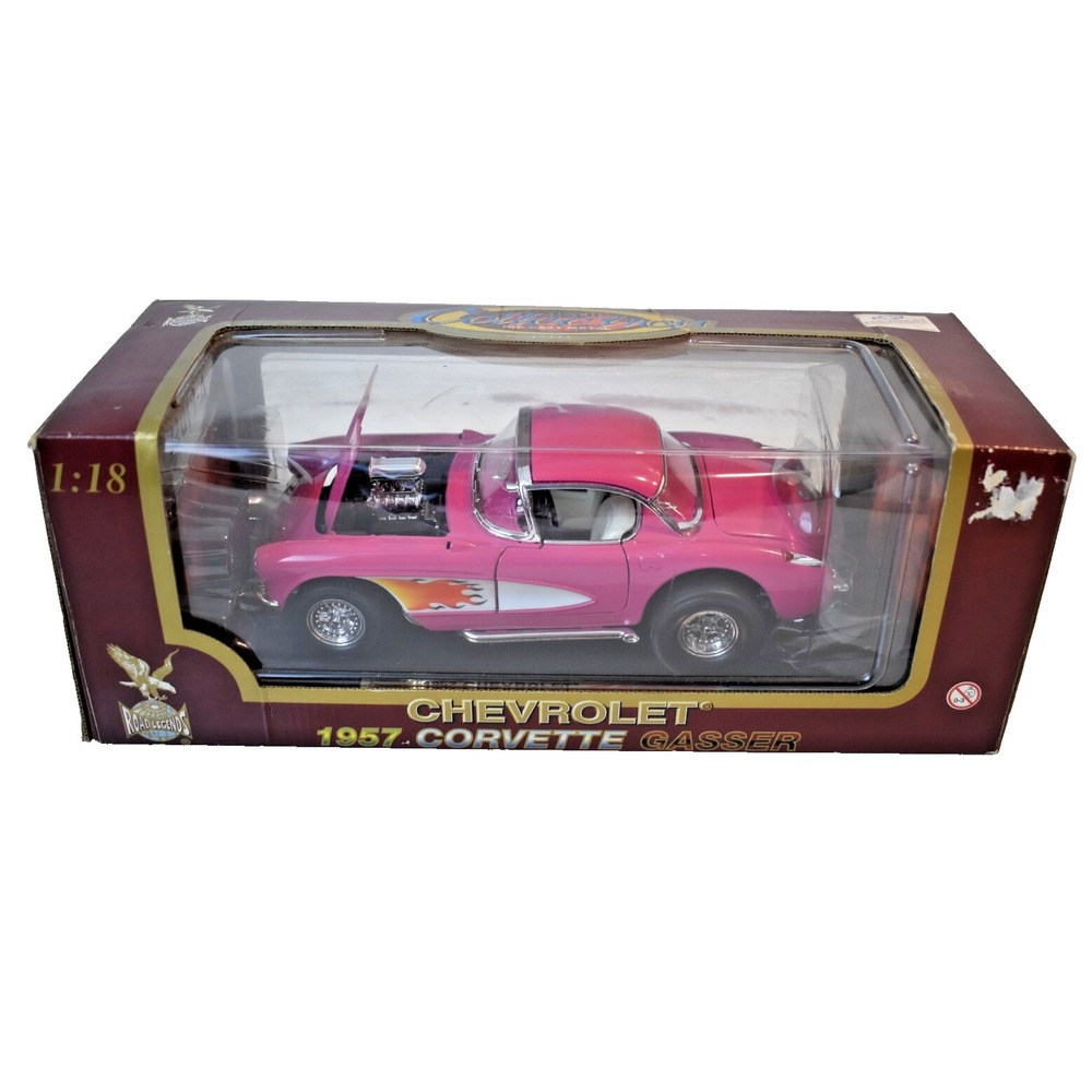 Road Legends Chevrolet 1957 Corvette Gasser 1:18 Scale Die Cast Replica Hot Rod